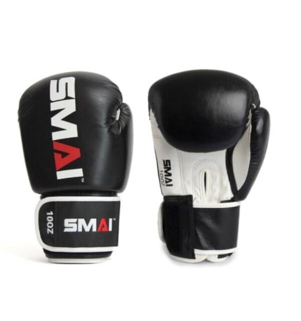 Smai black and white gloves